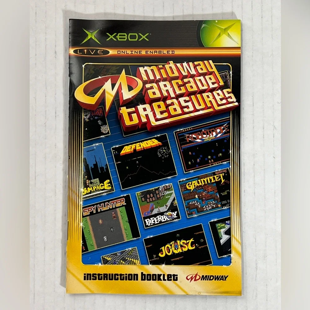 Midway Arcade Treasures Original Xbox Game Complete Manual CIB 2003 Microsoft